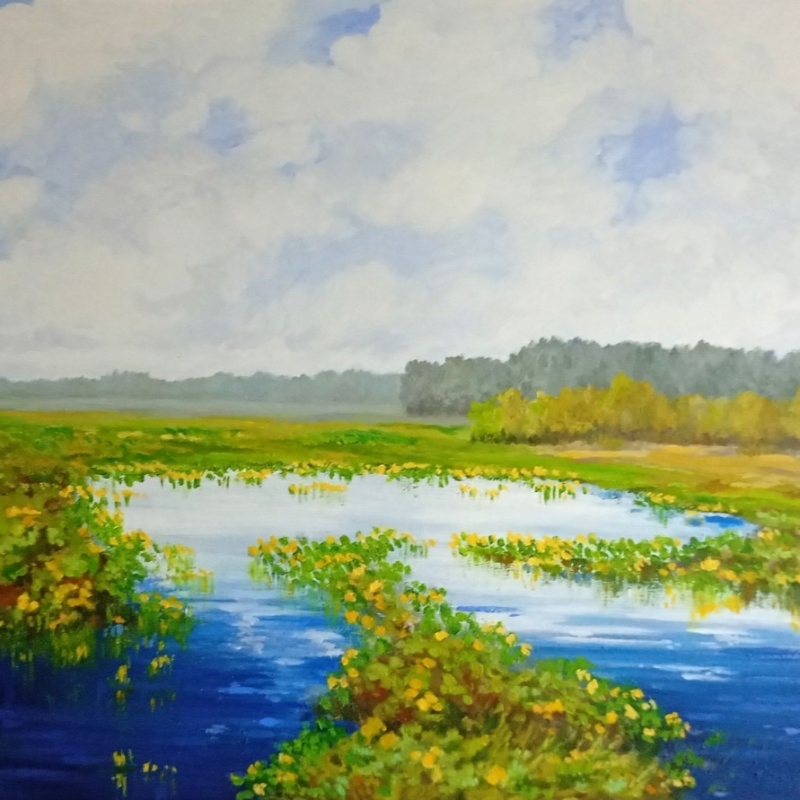 Gorąca Łąka, olejny