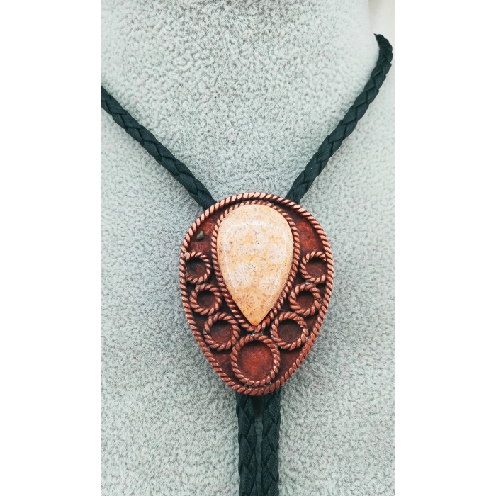 Krawat bolo z chalcedonem