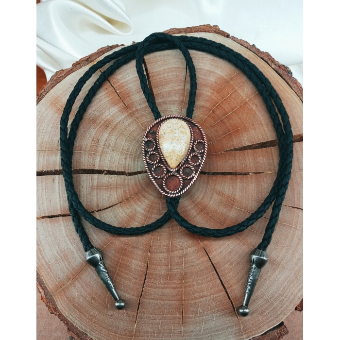 Krawat bolo z chalcedonem