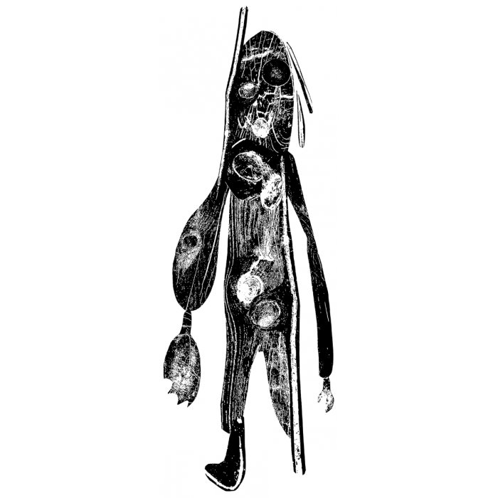 Cykl:Od natury do abstrakcji - hybrydalne figury w linorycie