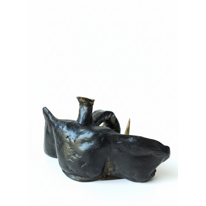 Ręcznie robiony słoń z gliny – dekoracja / kadzidełko