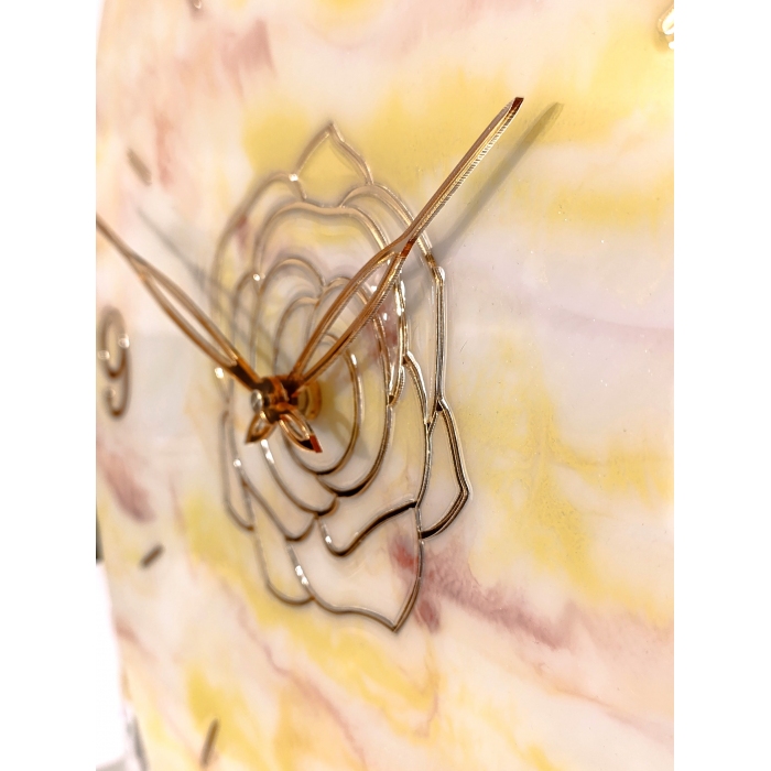 Duży zegar ścienny z żywicy epoksydowej 50 cm