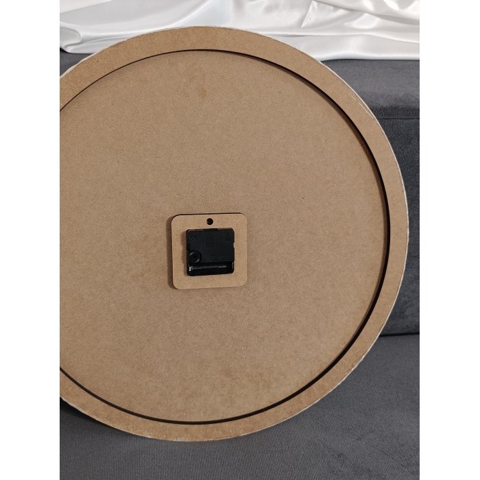 Duży zegar ścienny z żywicy epoksydowej 50 cm