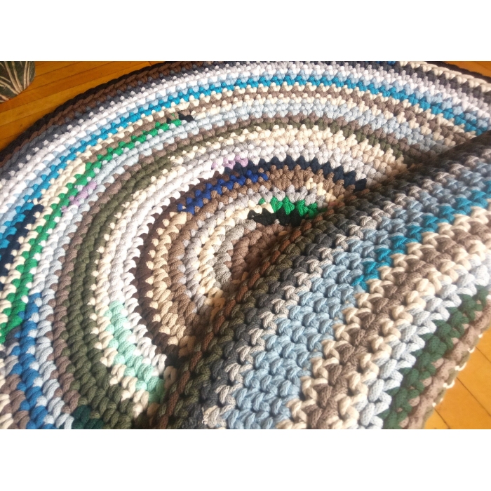 Dywan w paski, sznurek bawełniany