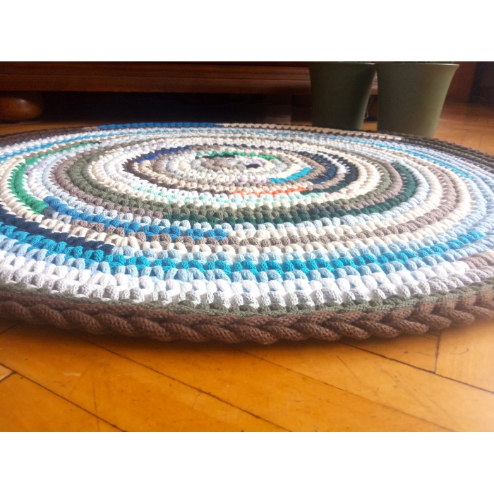 Dywan w paski, sznurek bawełniany