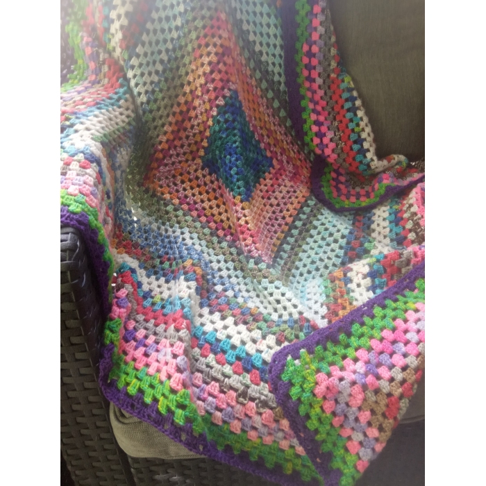 Kocyk kolorowy kwadrat