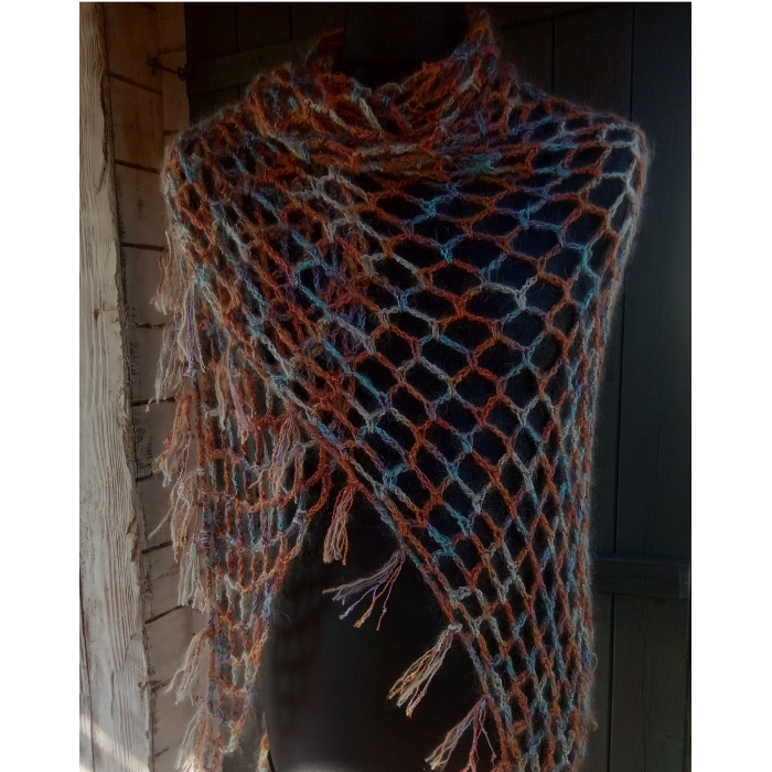 Chusta moherowa siateczka