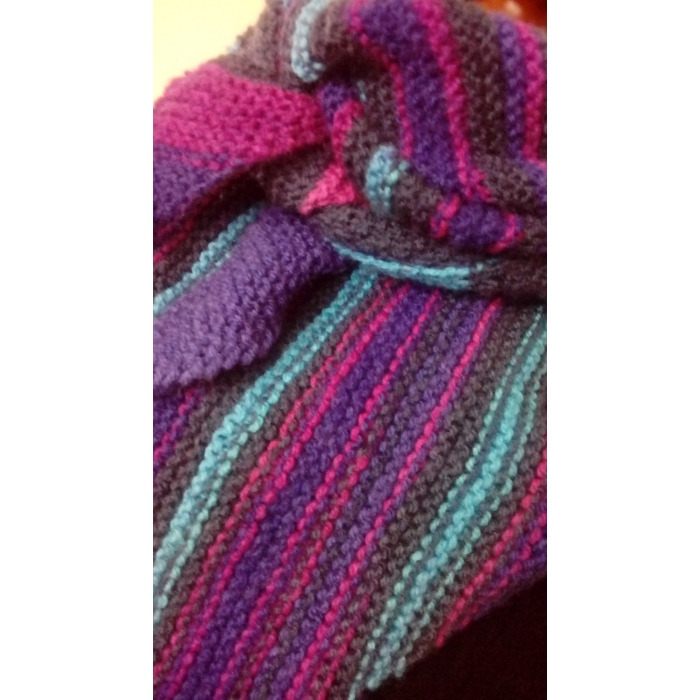 Mała chusta w paski