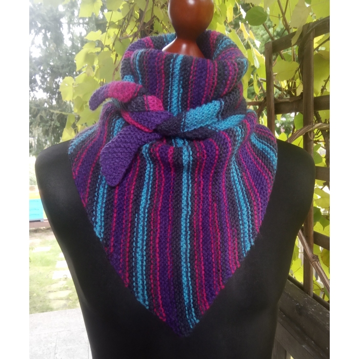 Mała chusta w paski