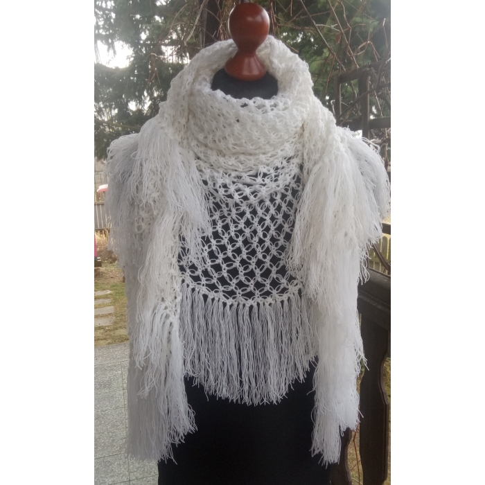 Chusta Biały puszek