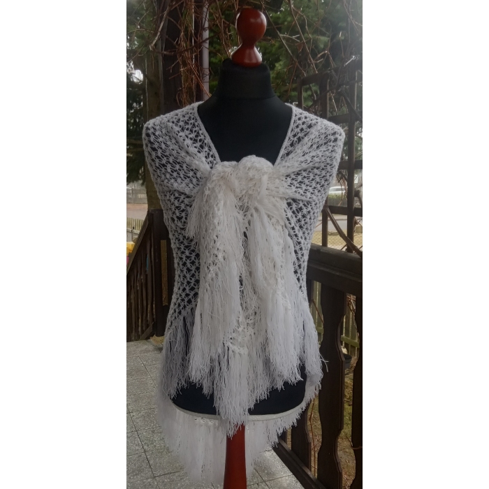 Chusta Biały puszek