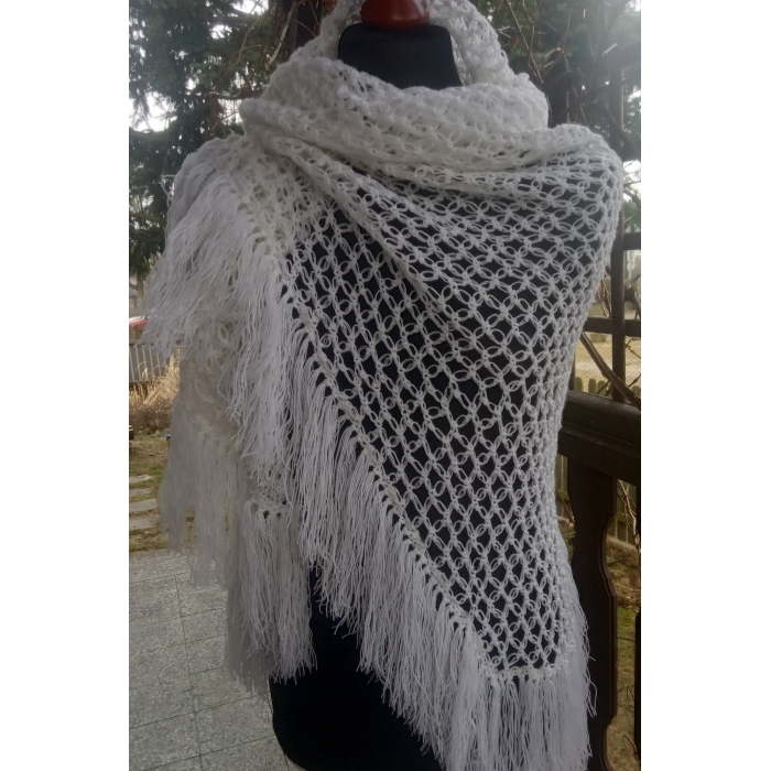 Chusta Biały puszek