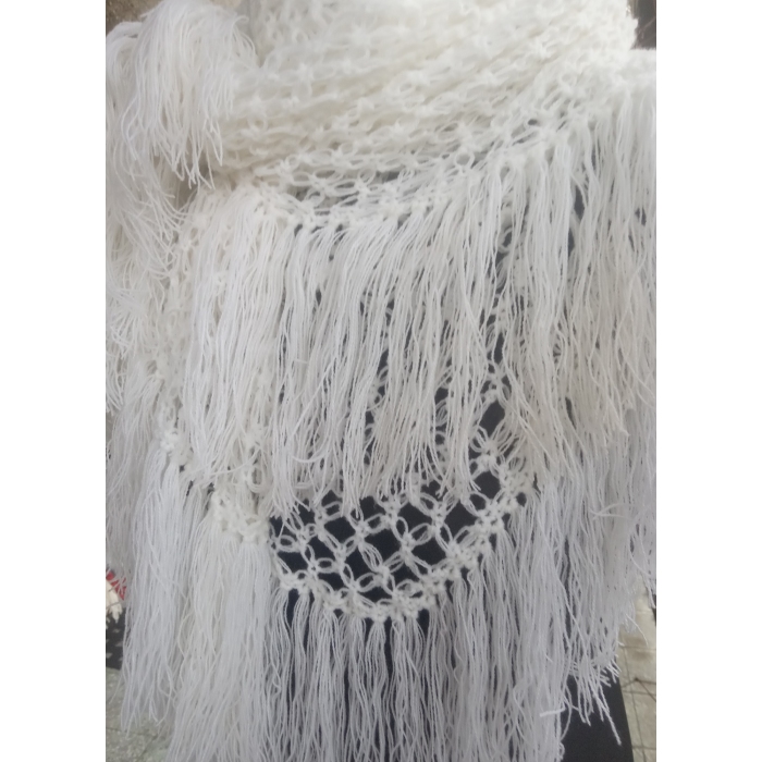 Chusta Biały puszek