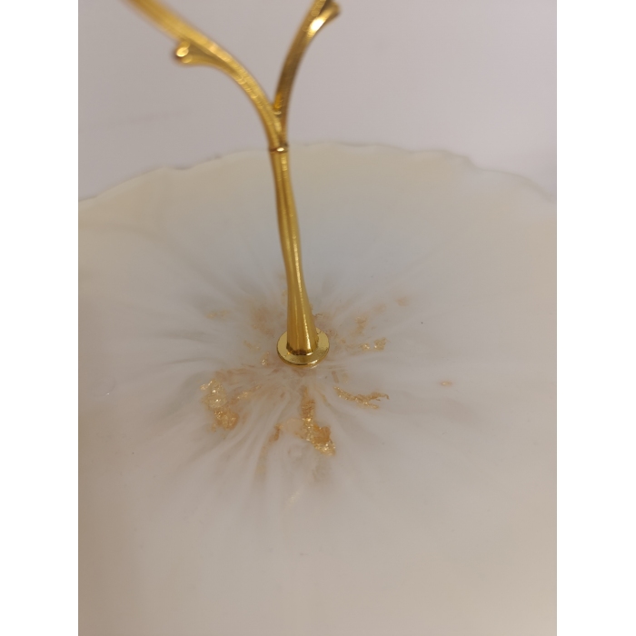 Dwupoziomowa patera z żywicy epoksydowej