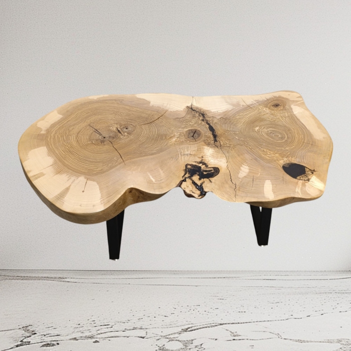 Stolik kawowy z litego drewna 106x60x50 cm