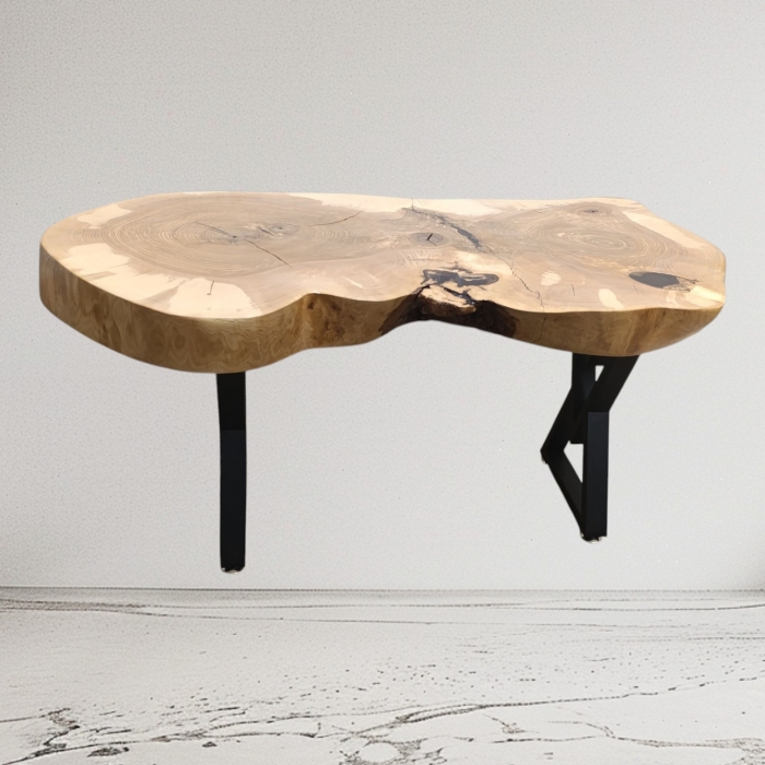 Stolik kawowy z litego drewna 106x60x50 cm