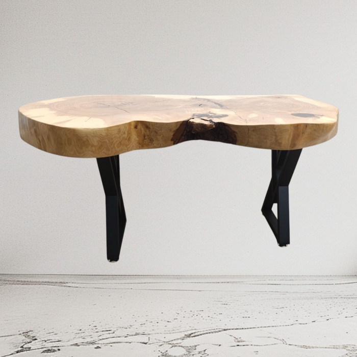 Stolik kawowy z litego drewna 106x60x50 cm