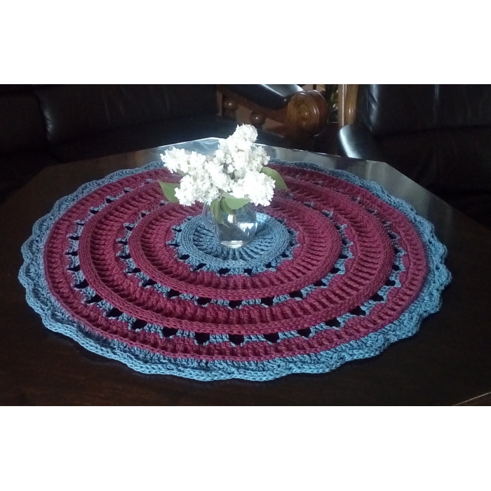 Dywan Burgund, ze sznurka bawełnianego