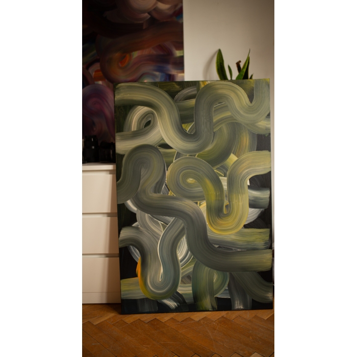 Las bałtyckich sosen w mroku nocy