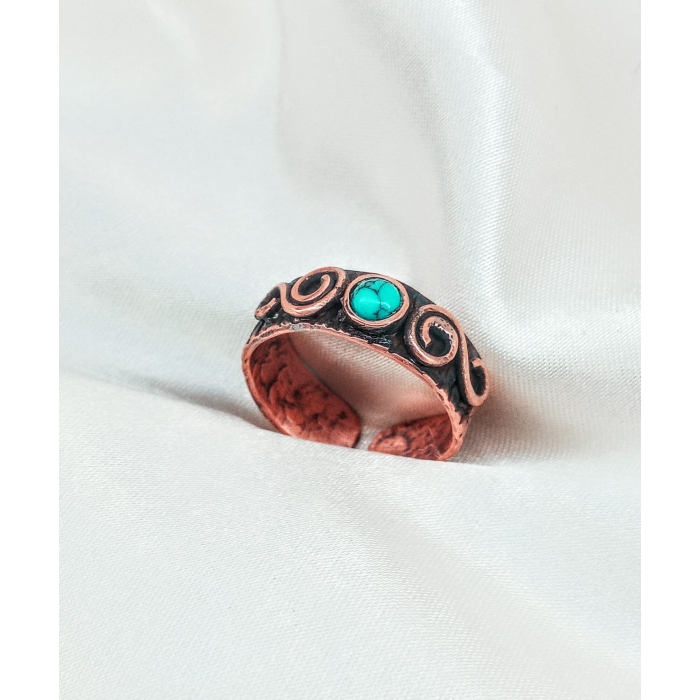 Pierścionek dziewczęcy z turkusem