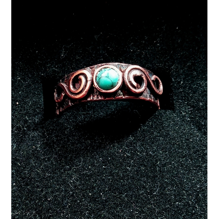 Pierścionek dziewczęcy z turkusem