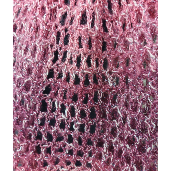 Cieniowany szal ze srebrną nitką