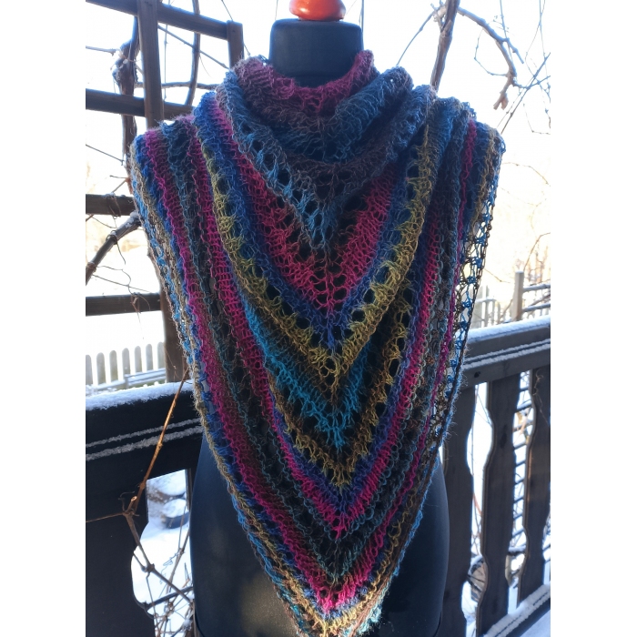 Chusta cieniowana z moherem