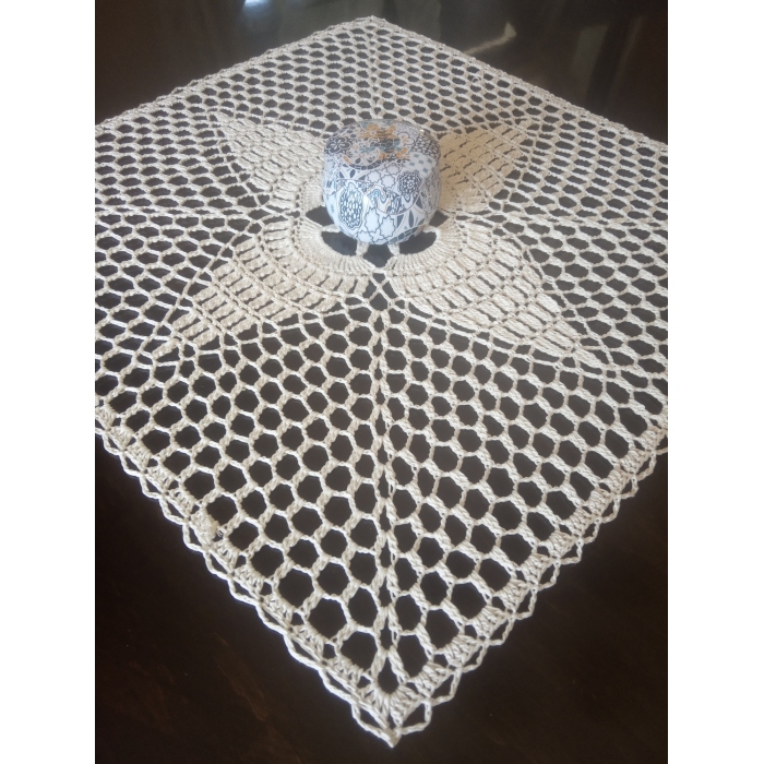 Serwetka kwadrat, ecru