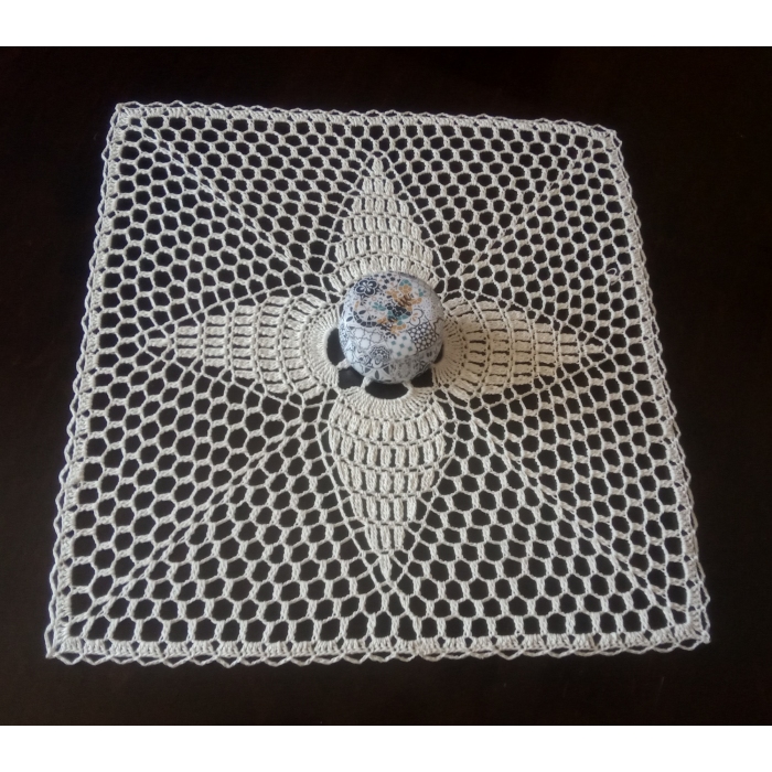 Serwetka kwadrat, ecru