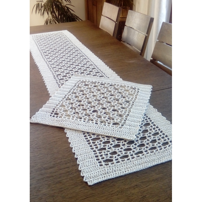 Bieżnik i serweta Modern Beige