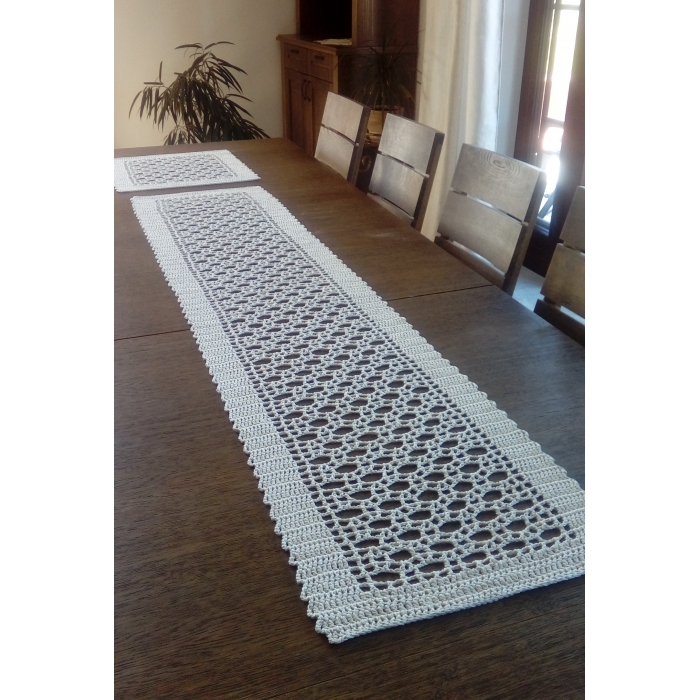 Bieżnik i serweta Modern Beige