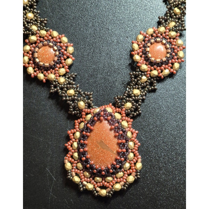 Naszyjnik z koralików Chocolate 