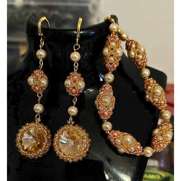 Zestaw Różowe złoto 