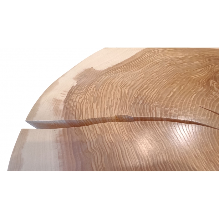 Zestaw 2 stolików kawowych z litego drewna