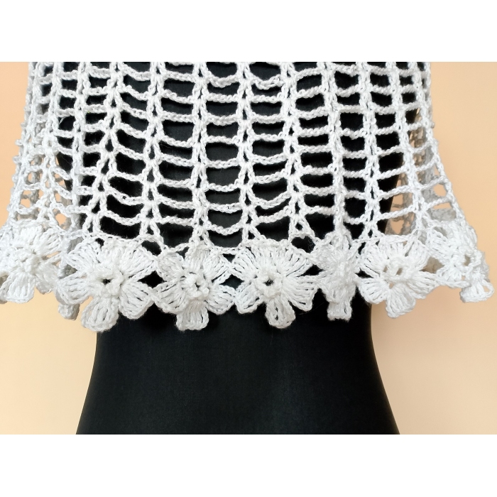 Pelerynka komunijna z kaszmirem i jedwabiem