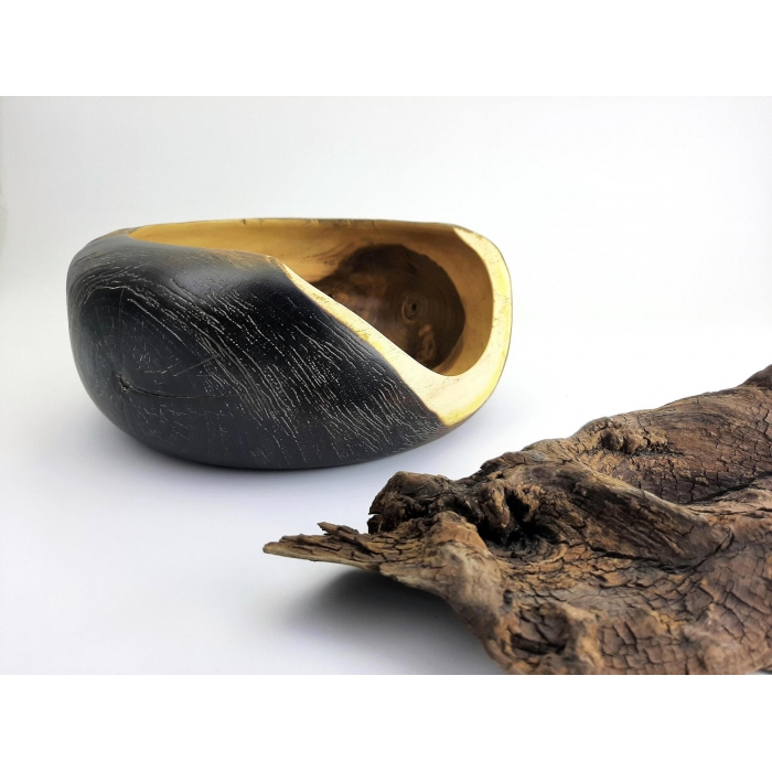 Patera z drewna buka i olchy – rękodzieło na stół