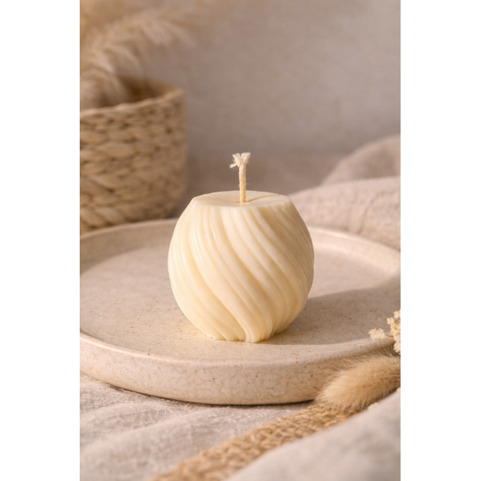 2 świeczki sojowe - Sznur