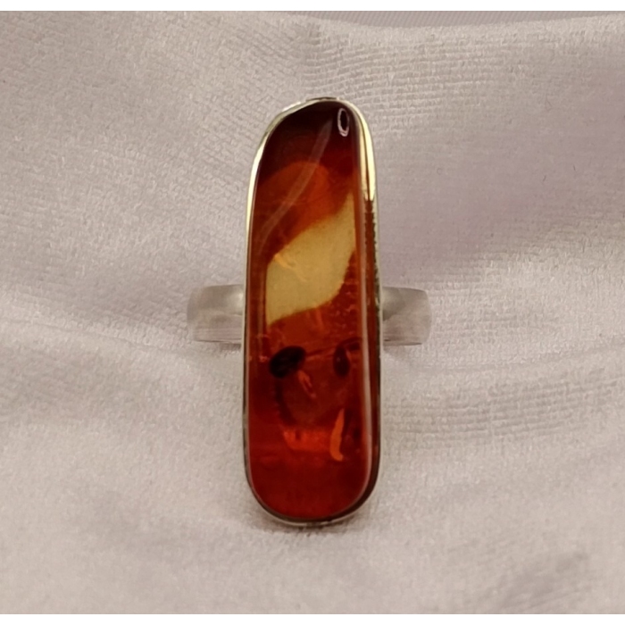 Pierścionek z bursztynem roz./średnica  20/19,03mm