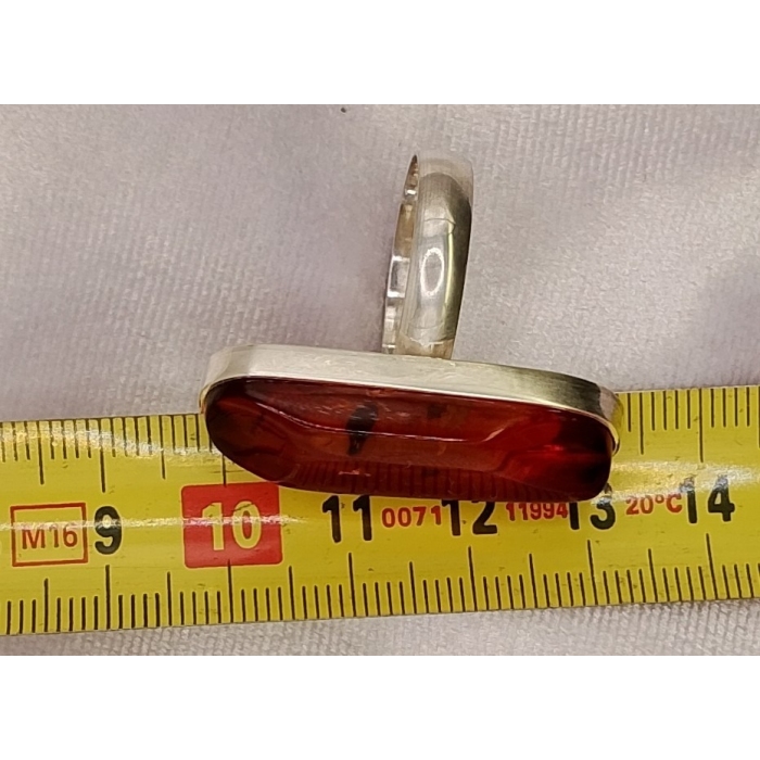 Pierścionek z bursztynem roz./średnica  20/19,03mm