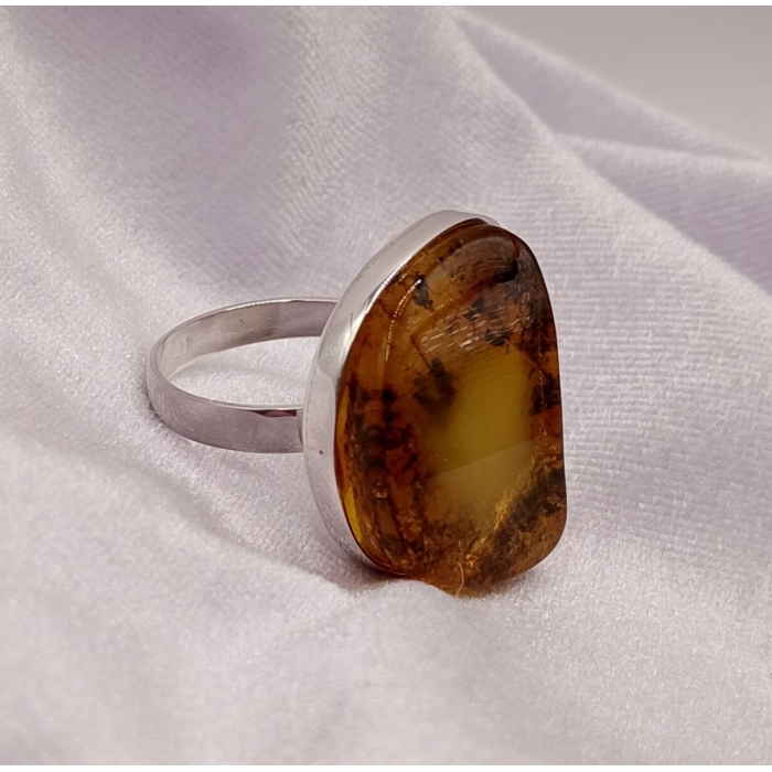Pierścionek z bursztynem Rozmiar/Średnica wew. (mm) 20/19,09