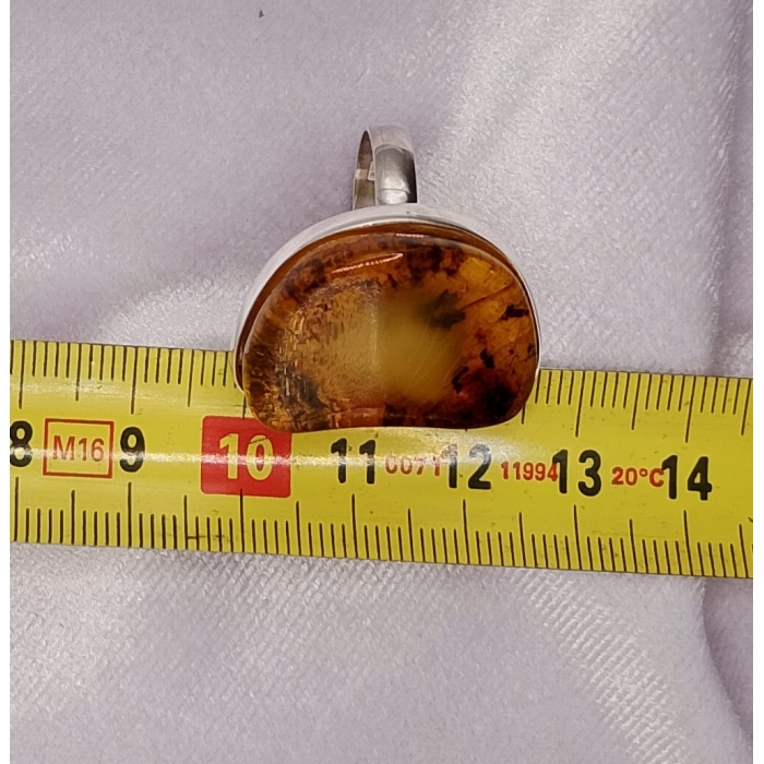 Pierścionek z bursztynem Rozmiar/Średnica wew. (mm) 20/19,09