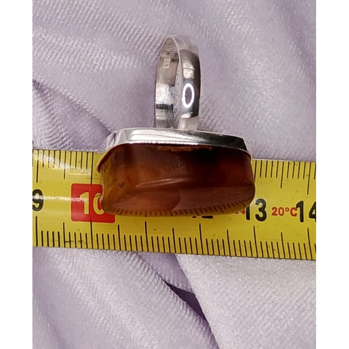 Pierścionek Srebro i Bursztyn roz.24