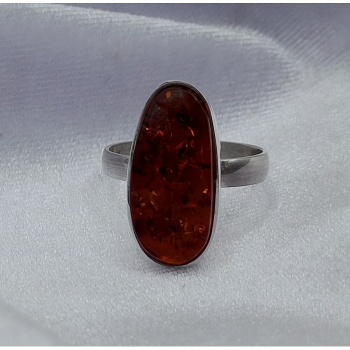 Pierścionek Srebro i Bursztyn roz.21