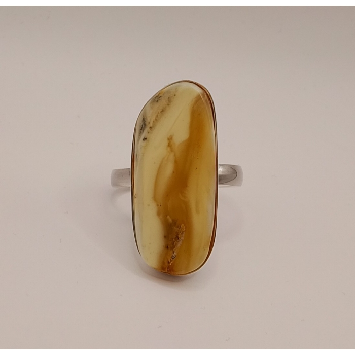 Pierścionek Srebro i Bursztyn roz.27