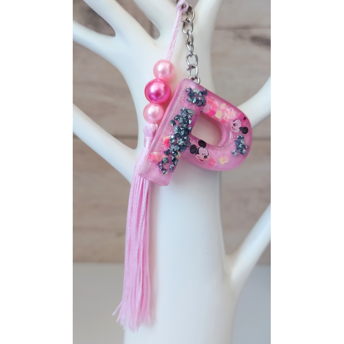 Brelok literka P Minnie & Miki Mouse