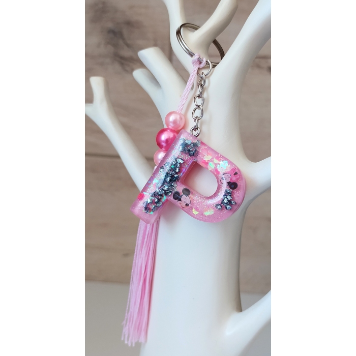 Brelok literka P Minnie & Miki Mouse