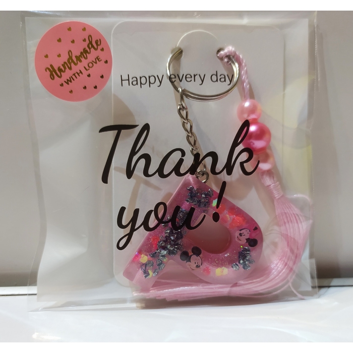 Brelok literka P Minnie & Miki Mouse