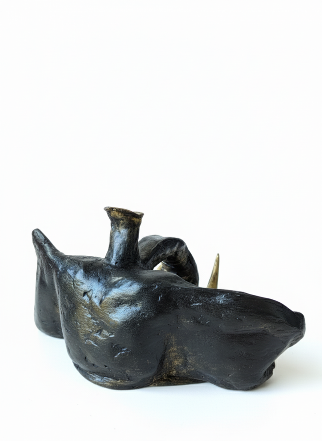 Ręcznie robiony słoń z gliny – dekoracja / kadzidełko