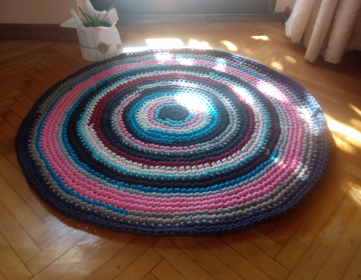 Dywan Eco Etno Zero Waste, 80 cm