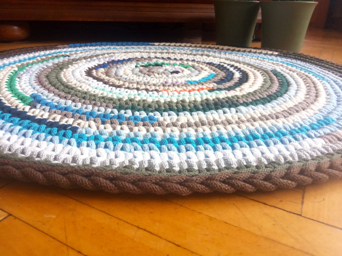 Dywan w paski, sznurek bawełniany